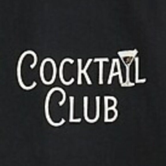 J. Crew Factory CF260 "Cocktail club" graphic tee Black NWT size xl - Picture 2 of 8